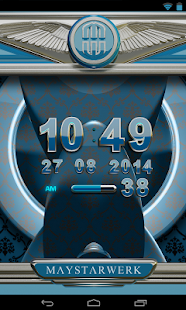 Digi Clock Widget Lightblue St - náhled