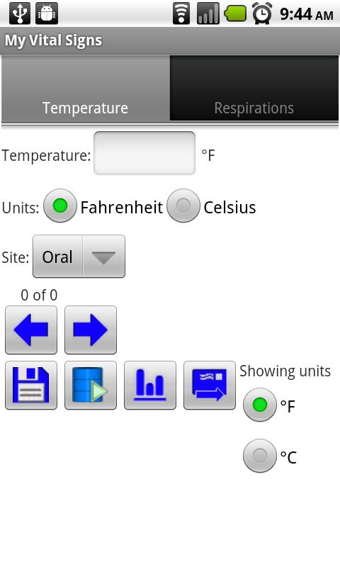 My Vital Signs Screen 3