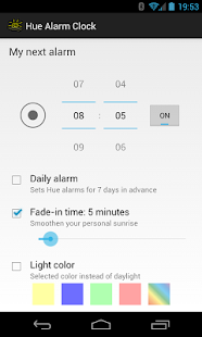Hue Alarm Clock