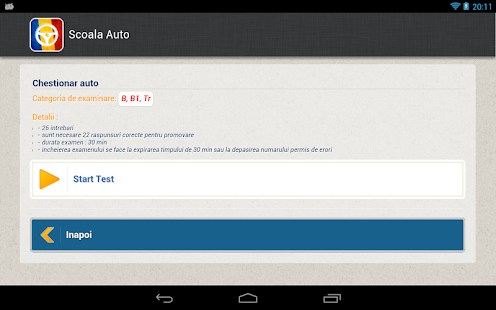 Free Download Scoala - Chestionare Auto Pro APK