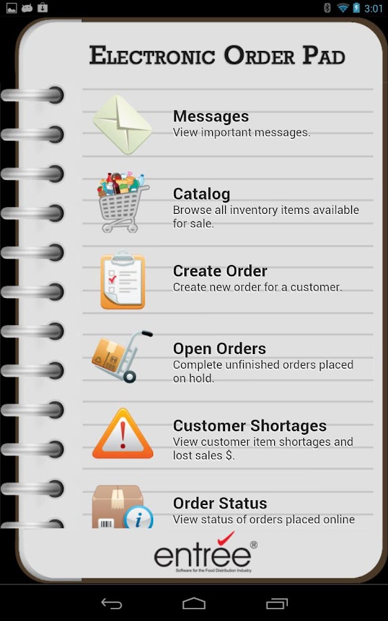 Electronic Order Pad Android Apps on Google Play