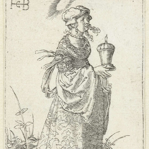 Maria Magdalena met zalfpot, Jacob Binck, 1526 - Rijksmuseum