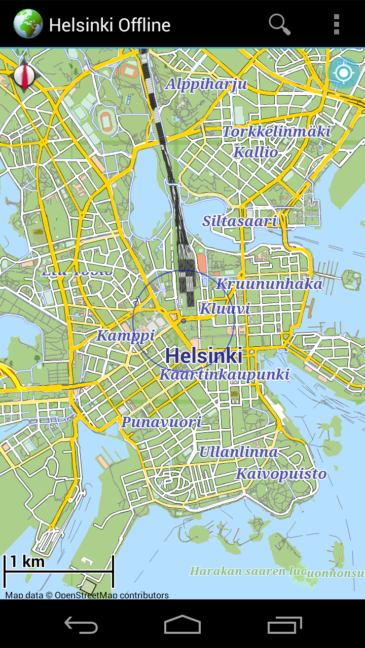 Offline Map Helsinki, Finland Screen 1