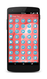 Shady Blue Launcher Theme Screenshots 4