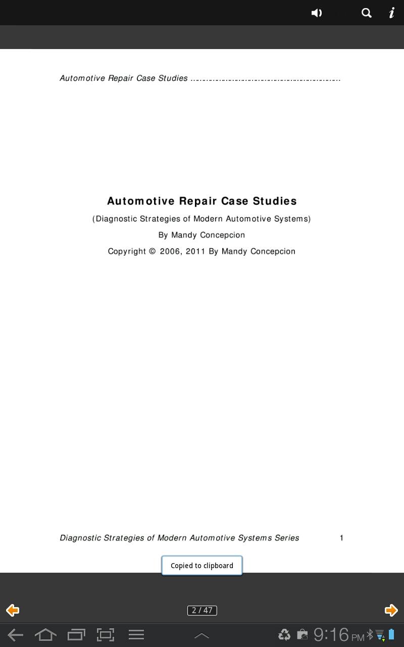 Automotive Repair Case Studies Screen 3