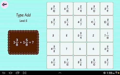  Fraction Bingo  