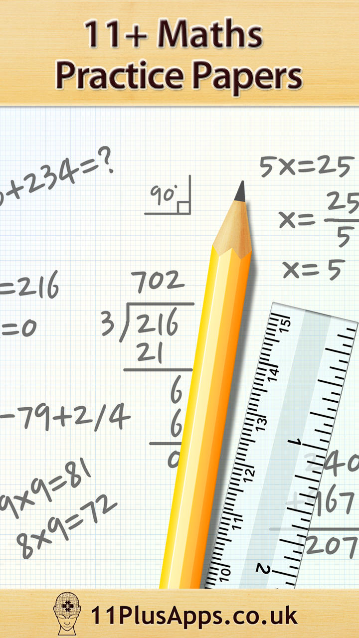 11+ Maths Practice Papers Screen 1