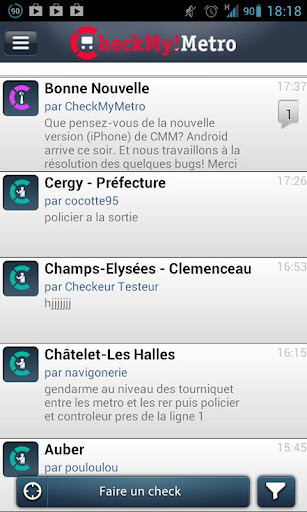 CheckMyMetro Paris