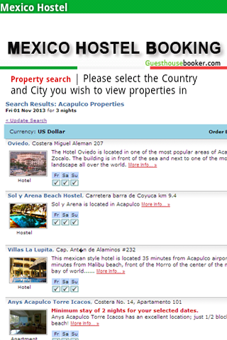 【免費旅遊App】Mexico Hostel booking-APP點子