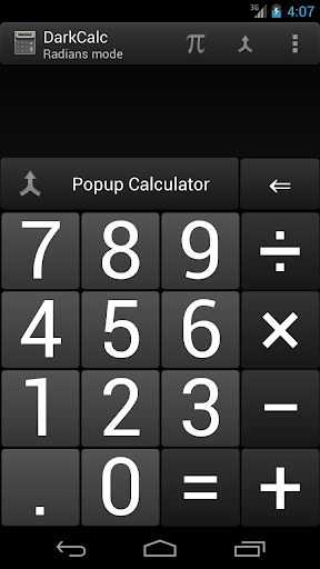 DarkCalc- popup normal calc