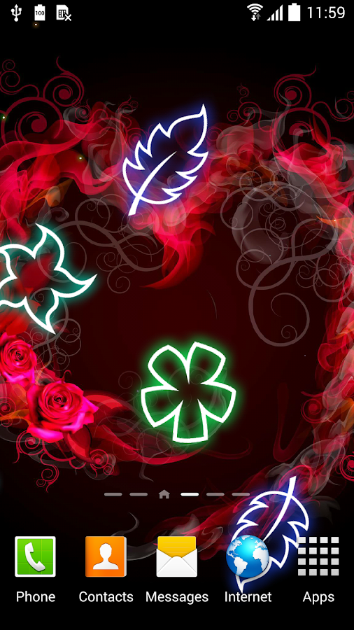 Glowing Flowers Live Wallpaper - Android Apps on Google Play