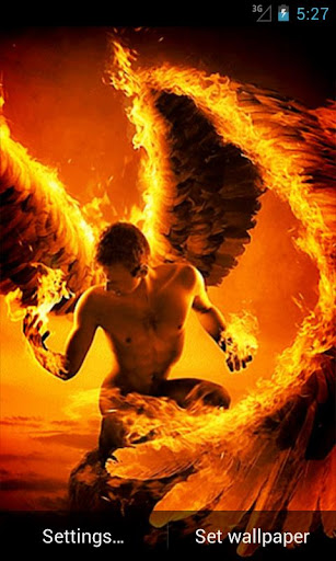 Fire Angel Live Wallpaper