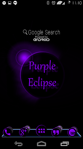 Purple Eclipse Launcher Theme