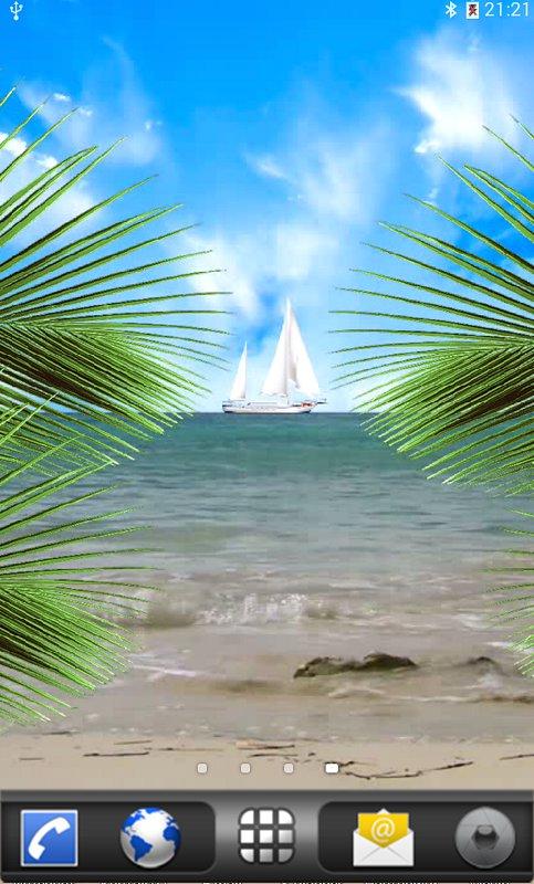 Android application Tropical Paradise LWP screenshort