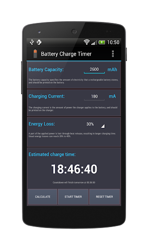 Battery Charge Timer Lite