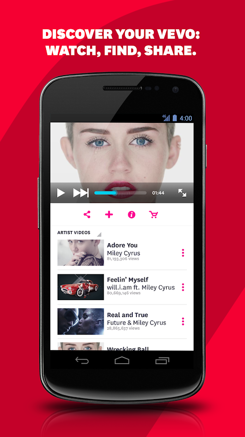Vevo - Watch HD Music Videos - screenshot