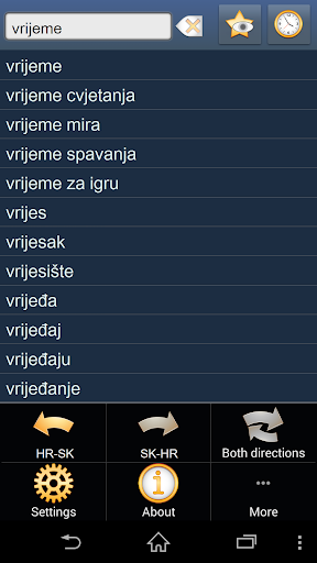 Croatian Slovak dictionary