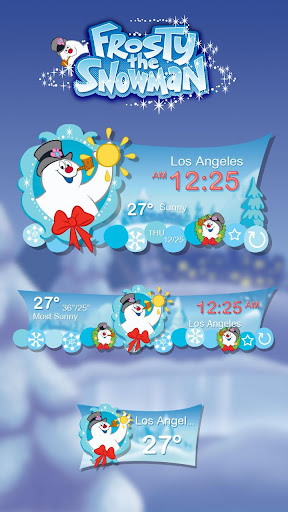 Snowman Theme GO Weather EX