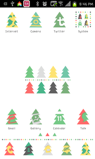 Tree Pattern go launcher theme