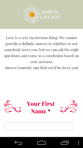 Does He Love Me Quiz