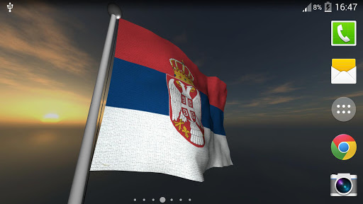 【免費個人化App】Serbia Flag - LWP-APP點子