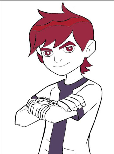 FREE COLORING BOOK BEN 10