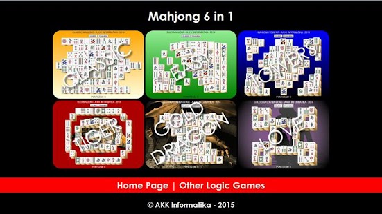  Mahjong Games 6 in 1  