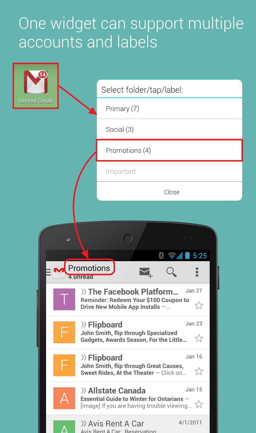 Unread Badge (for Gmail) Screen 3
