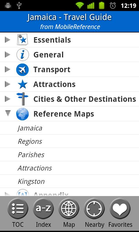 Android application Jamaica - Travel Guide screenshort