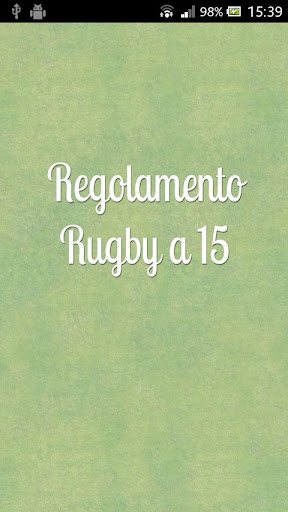 Rugby a 15