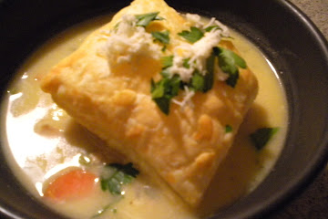 Pot Pie Soup with a Little Warmth (or a big kick!)