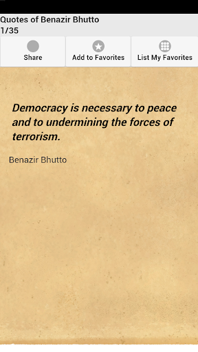 Quotes of Benazir Bhutto