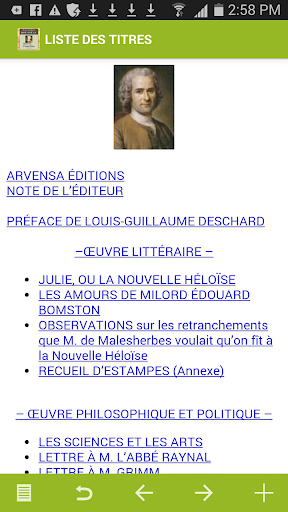 Rousseau : Oeuvres