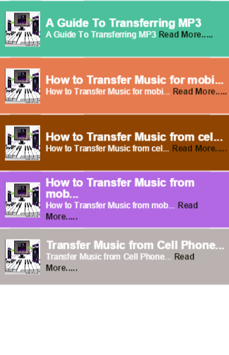 Transfer Music for mobile