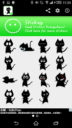 Stickey Lovely Black Cat poster 3