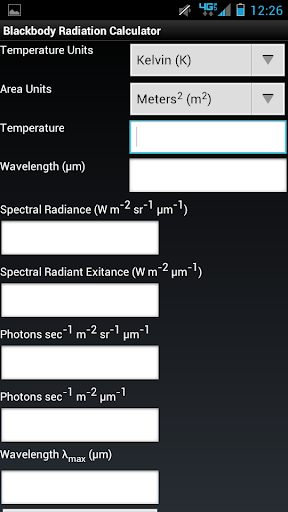 Blackbody Radiation Calculator