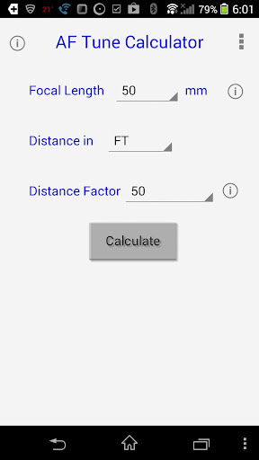 AF Tune Calculator