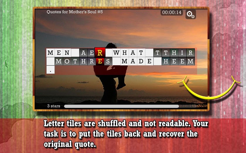 WORD PUZZLE for MOTHERS SOUL Screen 1