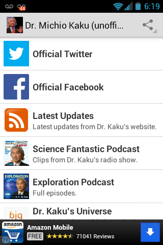 Dr. Michio Kaku Fan App