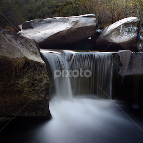 Porter Boy Falls by Brad Maberto - Landscapes Waterscapes