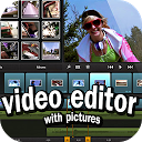 video editor with pictures mobile app icon