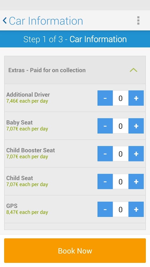 Car hire App Android Apps on Google Play