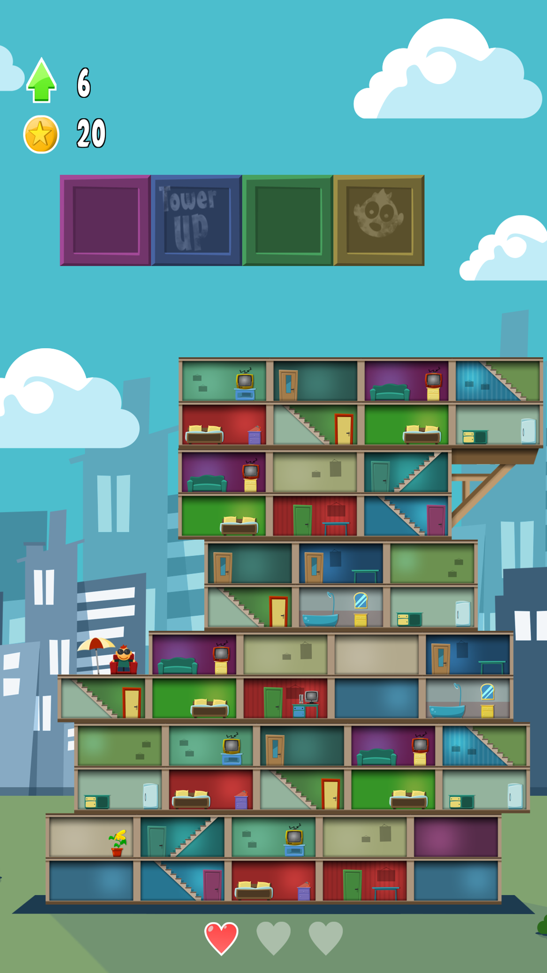 Android application Tower UP DX screenshort
