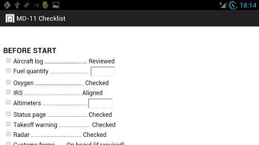 【免費書籍App】MD-11 Checklist-APP點子