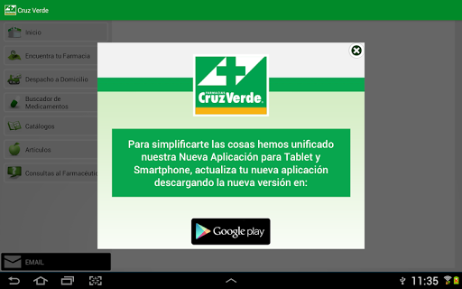 Cruz Verde Tablet