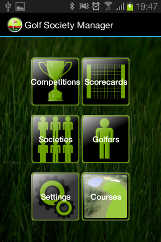 Golf Society Manager Screen 2