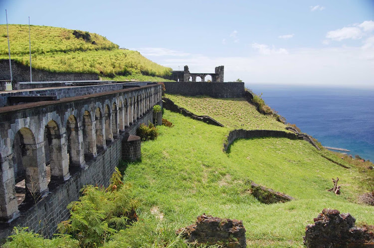 The historic fortification of Brimstone Hill on St. Kitts.