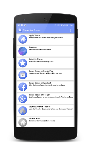Shades Blue Icon Pack