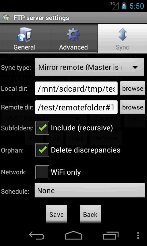    AndFTPPro- screenshot  