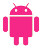 Pink Android Battery mobile app icon